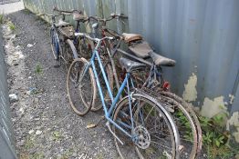A selection of vintage bicycles
