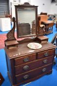 A 19th Century stained frame dressing table