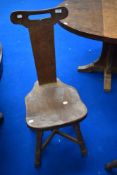 Arts & Crafts, Foxman: Don Craven (Boroughbridge), an English oak dining/spinning chair with