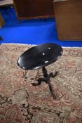 A Victorian dark stained occasional table