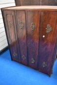 A 19th Century mahogany secretaire bookcase having astral glazed top (af)