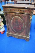 A Boulle work side cabinet , in some disrepair but nice quality, height approx. 109cm