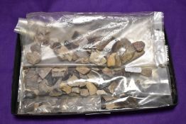 A selection of natural stone/flint small samples, geological interest