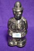 A vintage novelty cast metal piggy bank, modelled as a Policeman , possibly Noddy's Mr Plod
