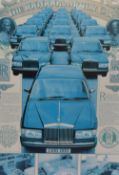 *Automobilia Interest - A 1980s coloured print, Rolls Royce 'The 100,000th Motor Car' 1885-1985