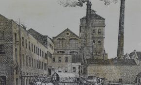 Unknown Artist (20th Century, British), monochrome prints, a series of 9 industrial scenes of Ind