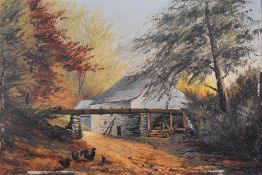 *Local Interest - R.C. Harrison (19th Century, British), oil on board, 'Bye Mill, Grayrigg',
