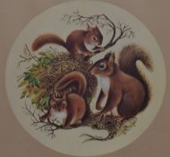 20th Century British, colour prints, A series of animal illustrations to comprise foxes, rabbits,