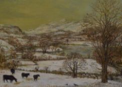 *Local Interest - Judith Da Fano (1919-2000, British), oil on board, 'Pool Garth, Cartmel Fell', a