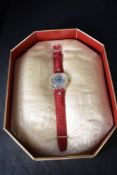 A Swatch 'Roi Soleil' limited edition GZ 127 wristwatch circa 1993 with canted rectangular gift