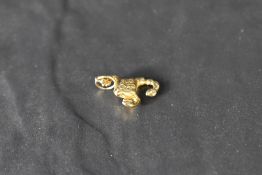 A 9ct gold Scorpio zodiac sign charm/pendant, approx 2.2g