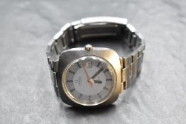 A gent's 1970's Omega Geneve automatic wrist watch having baton numeral dial with date aperture