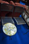 A metal balcony set of two folding small table, being sold with raised planting trough