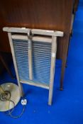 A vintage washboard etc