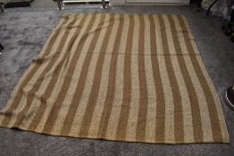 A 19th century 'Goose eye' blanket, woven at Hall Thwaite mill, near Millom.