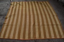 A 19th century Herring bone blanket, woven at Hall Thwaite mill, near Millom.