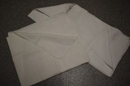Two early to mid Victorian sheets, woven from flax, grown on Sheildhill farm, Tinwald,