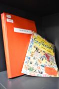 A Stanley Gibbons Gay Venture stamp album containing assorted stamps & an album of commemorative,