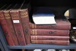 WWI War Illustrated in nine volumes along with The World Crisis 1911-1919 Winston S Churchill