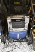 An Alba stereo/radio/cassette player.