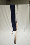An Abu Garcia Saphire Crest 3pc spinning rod 38gm in original soft sleeve and hard case