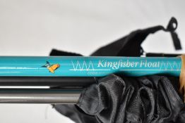 Three fishing rods including a Shakespeare Mustang 2pc 3meter rod A kingfisher float rod and a Spiro