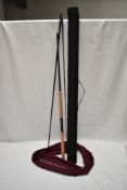 Mac Martin 11ft 3 piece Carbon Fibre Bait/Spin Special Casting Rod in original soft sleeve and