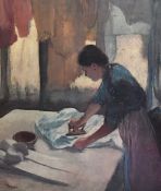 After Edgar Degas (1834-1917), 'A Woman Ironing', signed in print to the lower left, framed and