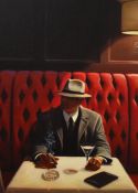 After Myles Sullivan (20th Century, Canadian), textured poster print, 'Chance Encounter 2', signed