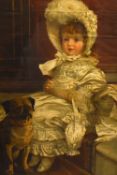 After Philip Richard Morris (1836-1902), coloured print, 'Quite Ready', framed and under glass, 72cm