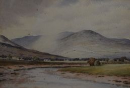 Tom Jackson (20th Century British), watercolour, In The Wye Valley, title verso, framed, mounted,