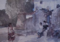 After Sir William Russell Flint R.A (British 1880-1969) a pair of modern coloured prints, female