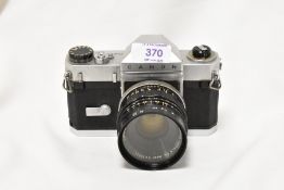 A Canon Canonflex RP camera No107845 with Super-Canonmatic R 1:1,8 50mm lens