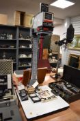 A Durst M601Colour enlarger with case of various filters etc