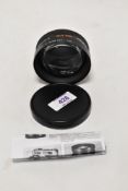 A Yashicor Auxilary Telephoto 1:4 lens