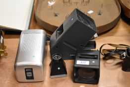 A selection of slide viewers and copiers