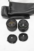 Two Hanimex Automatic MC 1:2;8 28mm lens Nos 6060109 & 813814