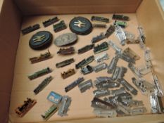 A box of Railway Badges including approx 60 with named Locomotives, one Midland Railway Derby Loco
