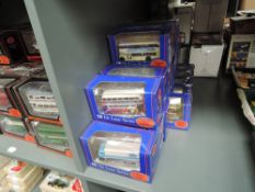 Nineteen EFE 1:76 scale De Luxe Series diecast Buses and Wagons, all boxed