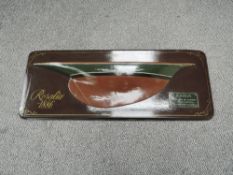 A modern decorative wooden wall plaque, Rosalia 1886 showing the hull and having name plaque, length