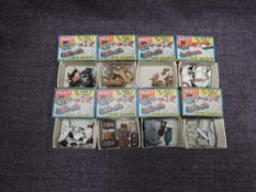 Eight Merit HO gauge Station Accessories Sets, Porters, Cows, Horses & Ponies, Cows Lying Down,