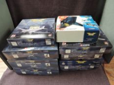 Nine Corgi Aviation Archive diecasts, 1st Issue 47101, 47111, 47301, 47403, 48404 and 48503 x2,