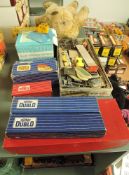 A small selection of Hornby Dublo 00 Gauge including 5005 Engine Shed, D1 Signal Cabin, D1