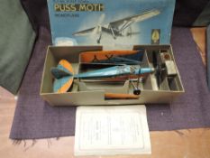 A Frog International Model Aircraft Flying Scale Model, Puss Moth Monoplane Type 80A, in original