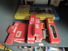 A collection of Hornby Dublo 00 gauge including 2021 Red Dragon Passenger Train Set, 2224 2-8-0 8F