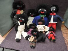 Eight Robin Rive Country Life and Brigitte Rive limited edition Golly Dolls, Gumdrops 11/300, Zita