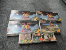 Seven Matchbox Linkits, Space Station x3, Space Creatures, Green Beast, Star Warrior and Space
