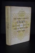 E. M. Forster bookplate. Dalven, Rae (trans.) - The Complete Poems of Cavafy. New York: Harcourt,