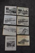 Wainwright. A miscellaneous selection of Sketchbooks plus a copy of Fellwalking with a Camera. (8)