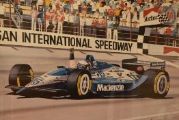 Motor Sport Interest - After Colin Carter (20th Century, British), coloured print, 'Second To